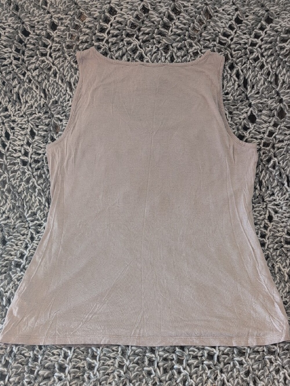 489- Cynthia Rowley Embroidered Sleeveless Tank Top | Blush Pink/beige Feminine - Picture 6 of 8